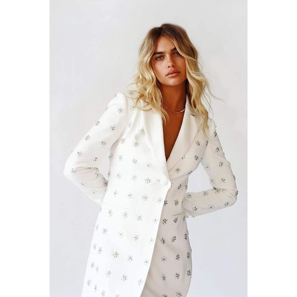 Anthropologie Ace Crystal Tuxedo Dress $400 - Picture 2 of 11